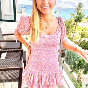 LoveShackFancy Violet mini dress